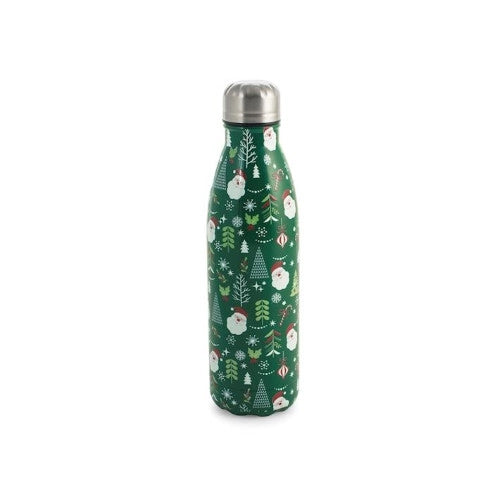 Bottiglia termica natale verde in acciaio inox lt 0,5