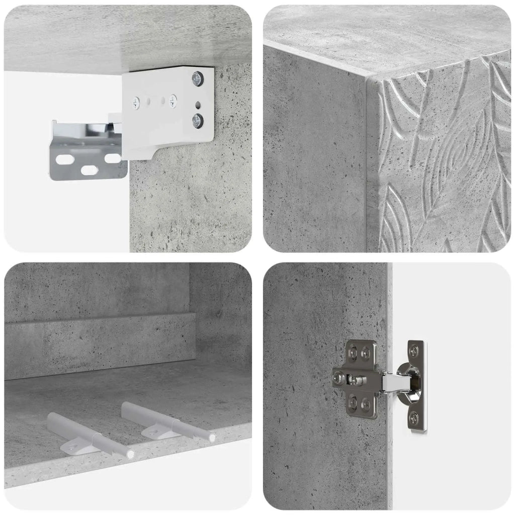 Set di armadi 2 pcs Grigio Cemento 66 x 34,5 x 90 cm 3416721