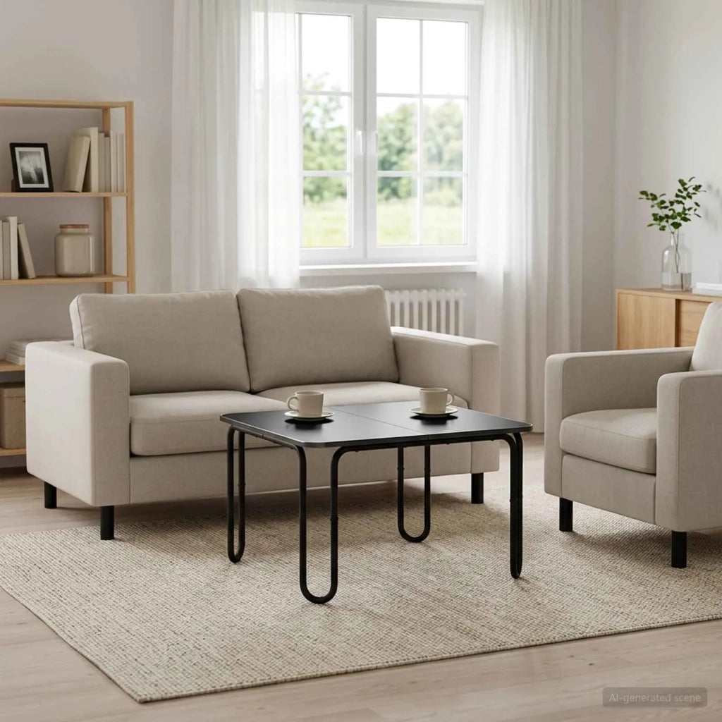 Tavolino da salotto Nero 79,5 x 79,5 x 45 cm 8007730