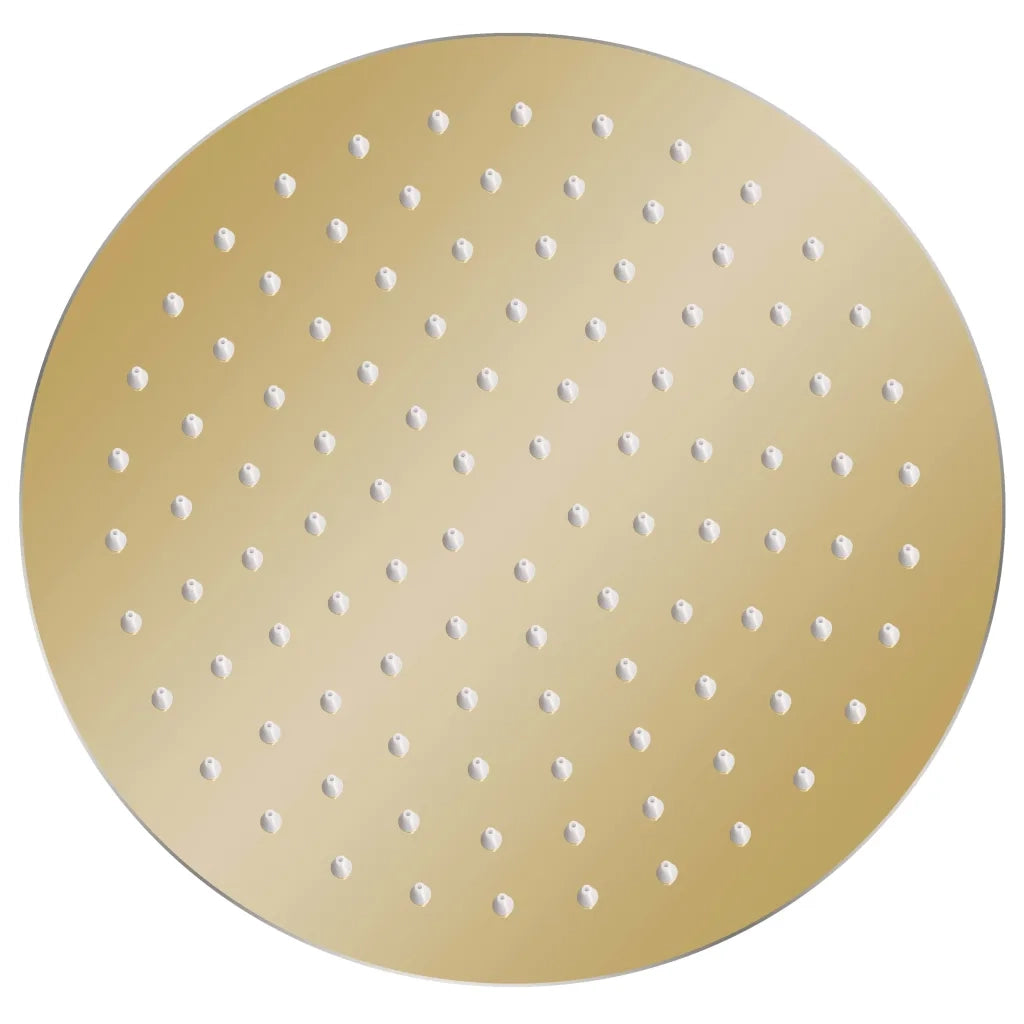 Testa Doccia a Pioggia in Acciaio Inox 25 cm Rotonda Oro 147704