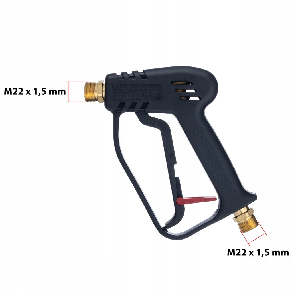 Pistola Alta Pressione con Lancia e Ugello in Acciaio Rosfix ProLine M22 FlatJet | Filettatura M22x1,5