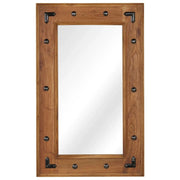 Specchio in Legno Massello di Acacia 50x80 cm
