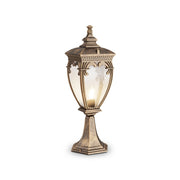 Lampione Per Esterno Classico Da Esterno Alluminio Oro 1 Luce E27 60W Ip44