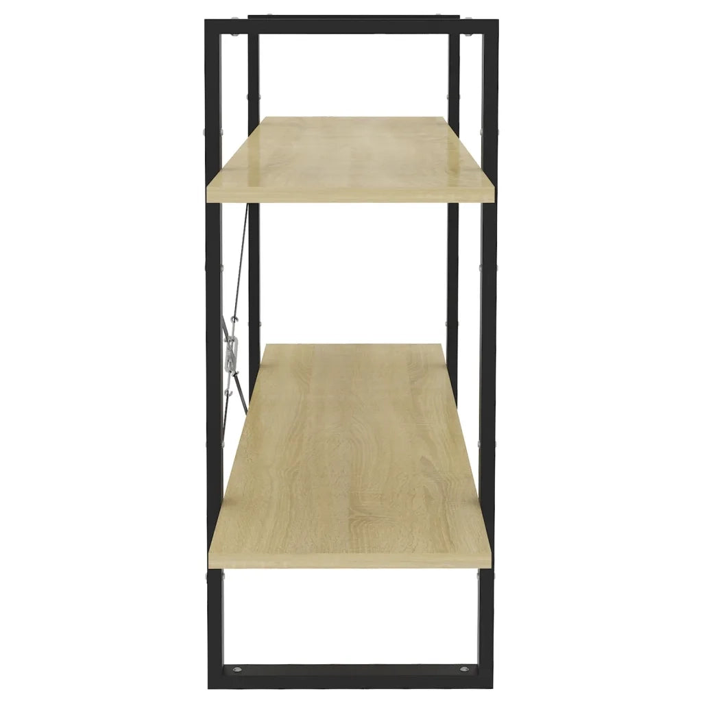 Libreria 2 Ripiani Rovere Sonoma 100x30x70 cm Legno Multistrato 806470