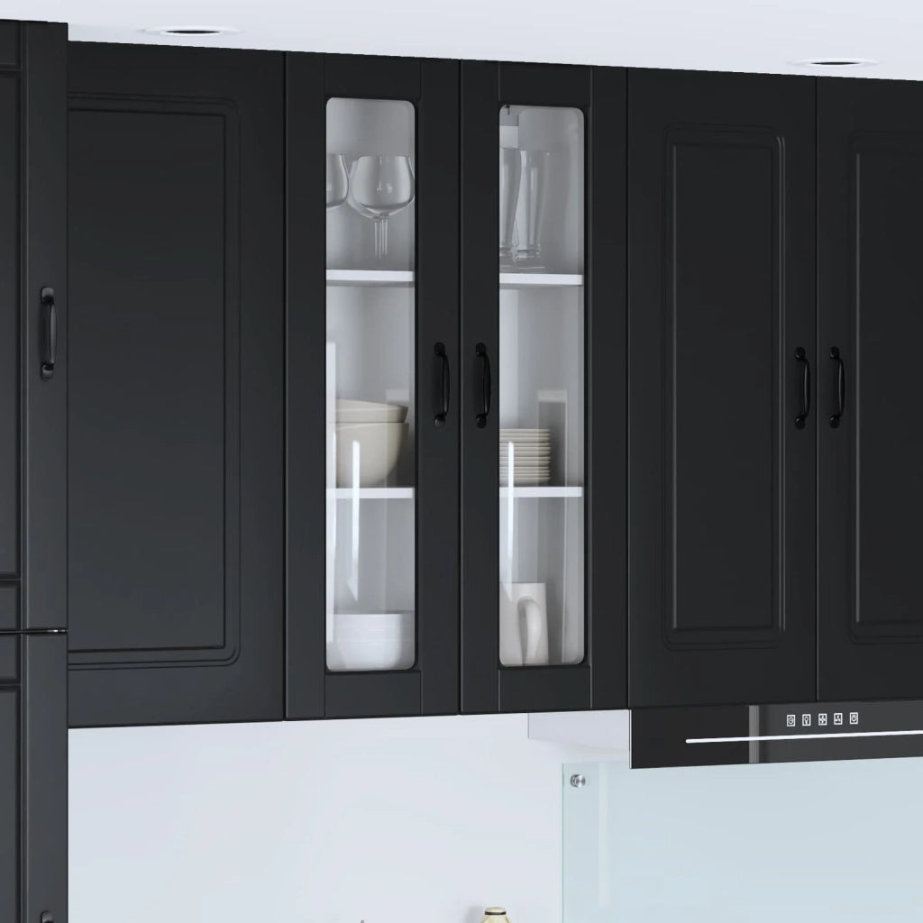 Mobile da cucina-Armadio da cucina Nero 60 x 31 x 100 cm Legno multistrato 232558