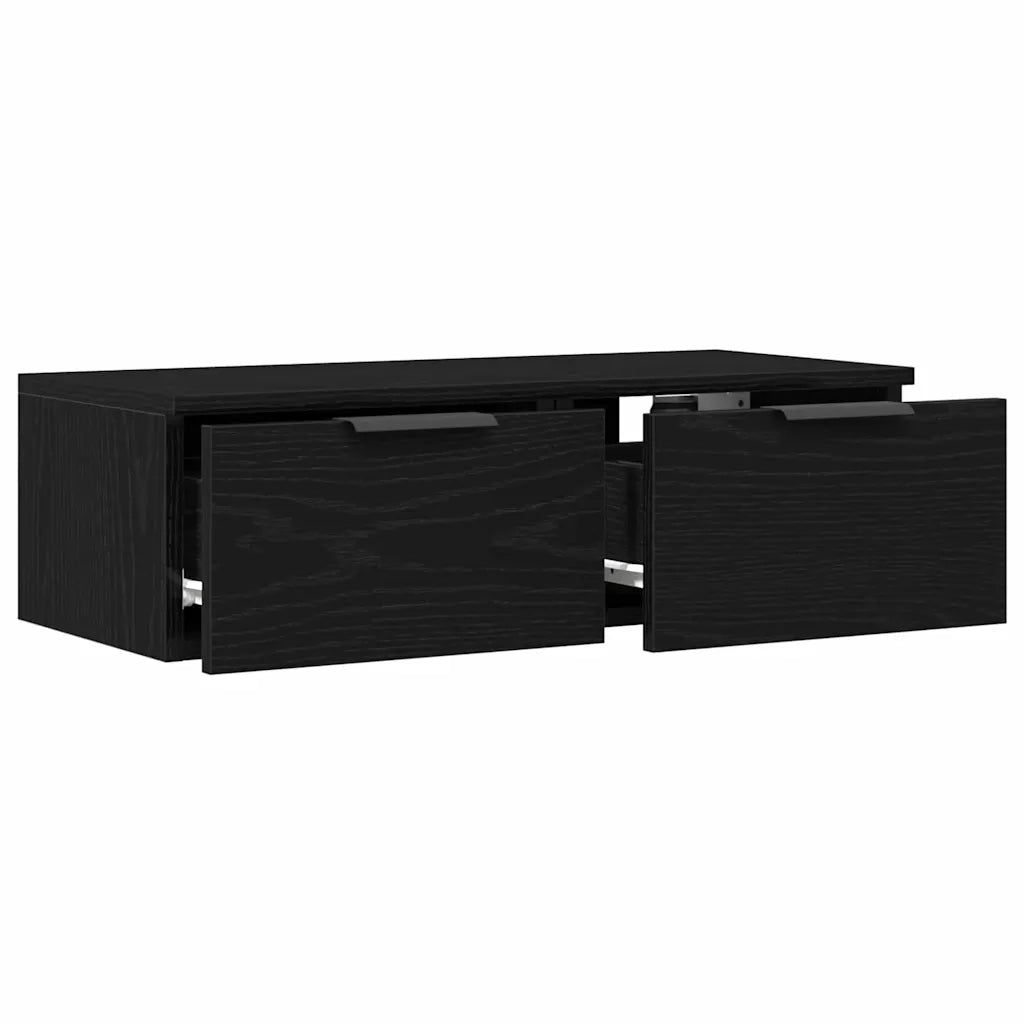 Armadietto a muro Rovere Nero 68 x 30 x 20 cm Legno multistrato 862776