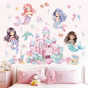 Decorazione per Parete - Mondo Sottomarino - Sticker per Parete - Camera dei Bambini - Decorazione per Camera da Bambini - Materiale PVC Self-Adesivo - Impermeabile - Facile da Applicare