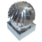 VENTOLINO GIREVOLE BASE QUADRA INOX AISI 304  CM 32X42