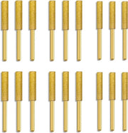 18 Pz Diamante Cassetta di Lame di Taglio a Catena Pietre di Affilatura Pietra di Affilatura Rapida Facile Strumento di Affilatura Pietre Burr Hoge Durezza Affilatura Pietra Resistenza 4mm 4.8mm 5.5mm