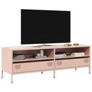 vidaXL Mobile TV Rosa 135x39x43,5 cm in Acciaio Laminato a Freddo