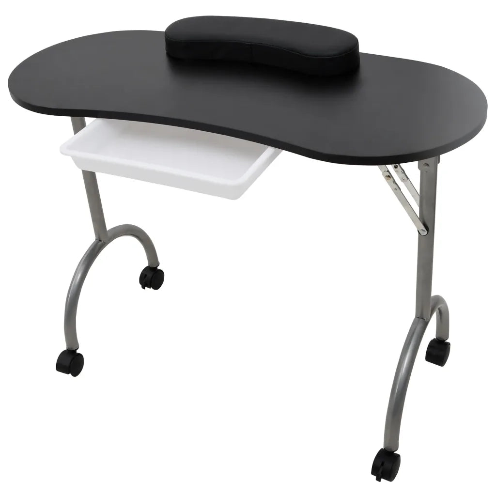 Tavolo Pieghevole per Manicure con Ruote Nerocod mxl 90602