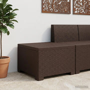 Divano da esterno-Divano da Giardino a 1 Posto Aspetto Rattan PP Marrone 827076