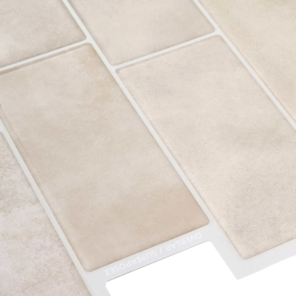 Piastrella subway 10 pz Marmo Beige 29 x 21 cm CFW5428471