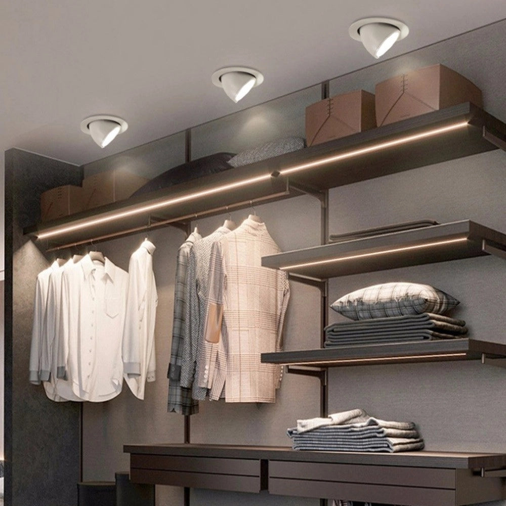 Trade Shop - Faretto Led Da Incasso 40w 4400lm Bianco Orientabile Luce 3000k-6500k Ip20 00779 -