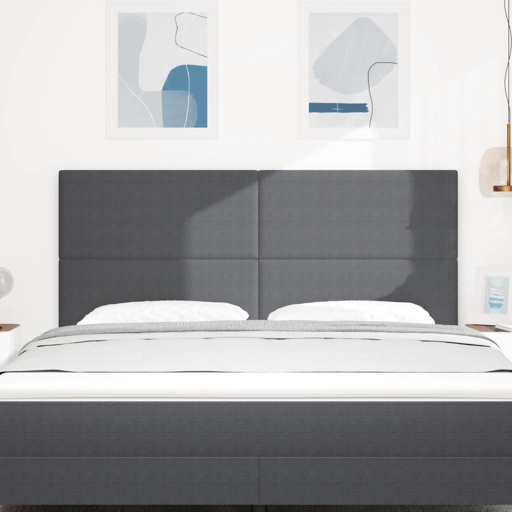 testiera  design semplice grigio scuro 180 cm in tessuto corduroy