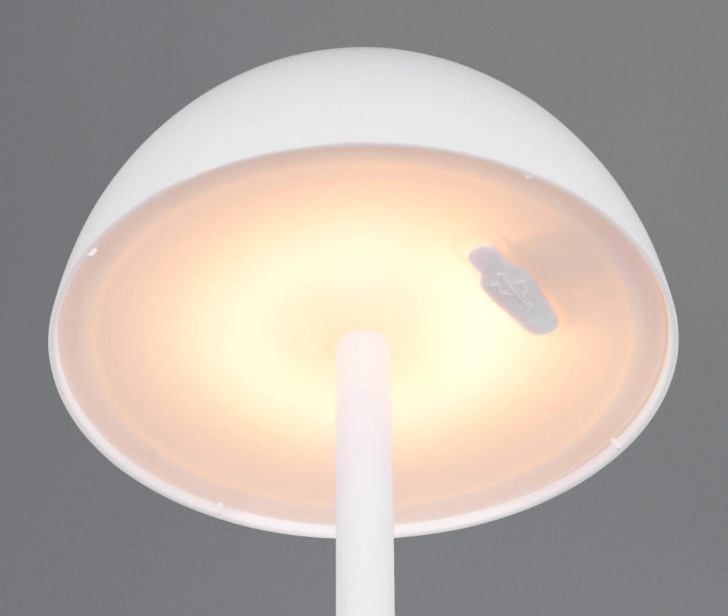 Lampada da tavolo cordless LED 2W IP54 bianca Ricardo