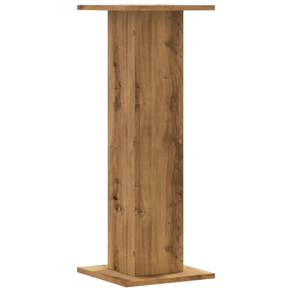 Supporti Piante 2 pz Rovere Artigianale 30x30x80 cm Truciolato 3307872