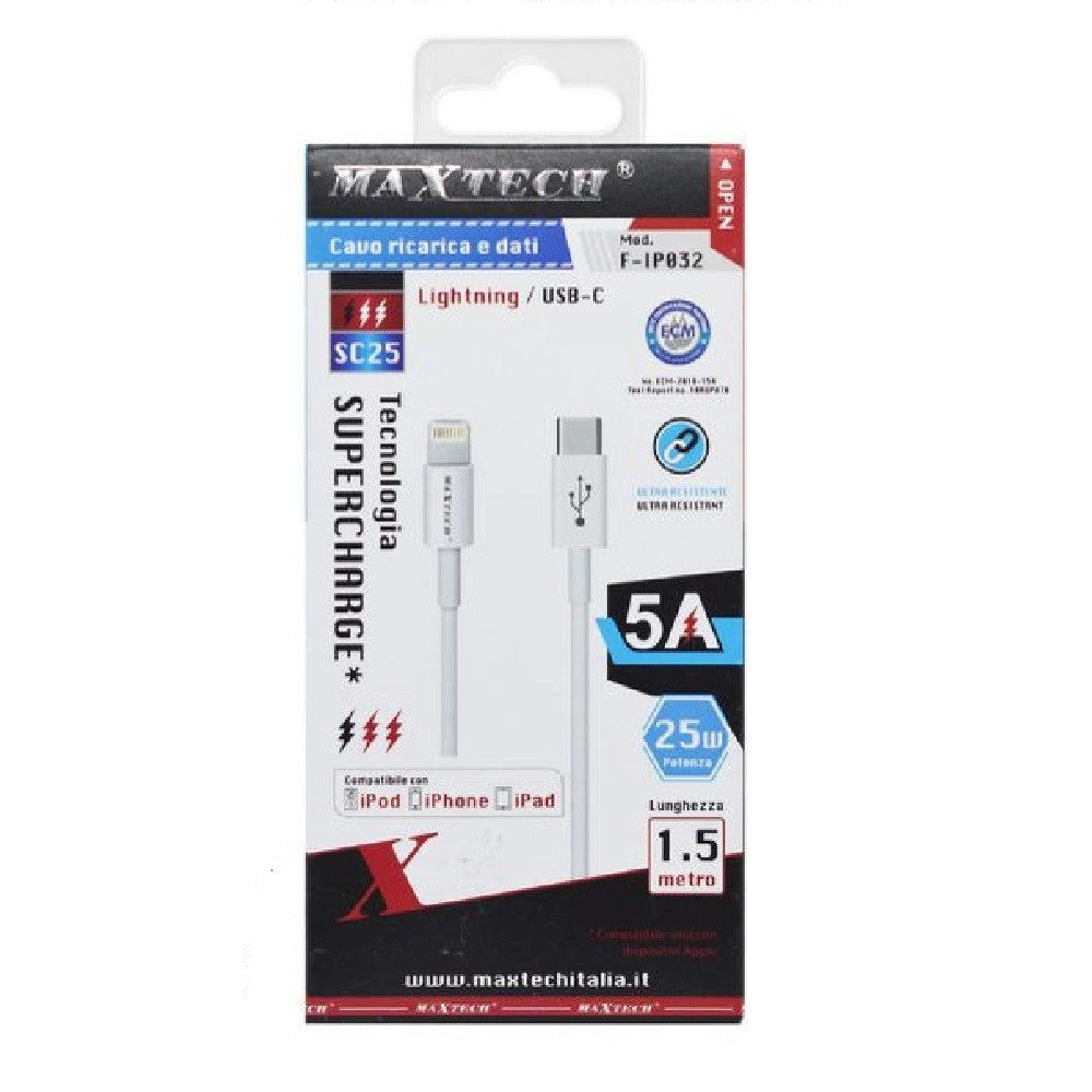 Trade Shop - Cavo Ricarica Dati Lightning A Type-c 5a 1.5 Metri Carica Rapida Iphone F-ip032 -