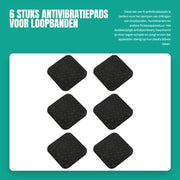 Dempitori di vibrazioni 6 pezzi - Pads antislittamento a doppia faccia - Pads in silicone - Antivibrazione - Per tapis roulant/cyclette - Protegge il pavimento - Pads antivibrazione
