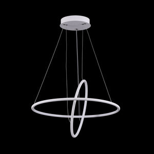 Lampada pendente Modern in Metallo Nola Bianco