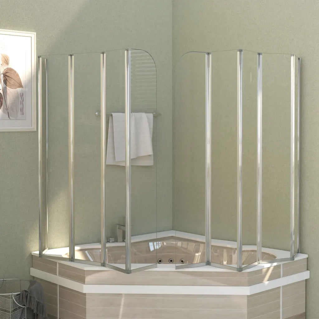 Cabina da Bagno 120x140 cm in Vetro Temperato 146224