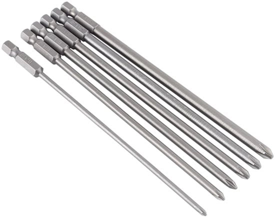 Tirapassamanopunta Lungo Tirapassamanopunta Lungo a Biscione 150 Mm Lungo Tirapassamanopunta Magnetico PH1 PH2 Tirapassamanopunta con 1/4 Pollici - Pezzi