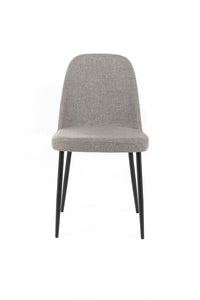 Set 4 Sedie 55x46xH85 cm in Tessuto Tamara Grigio Chiaro