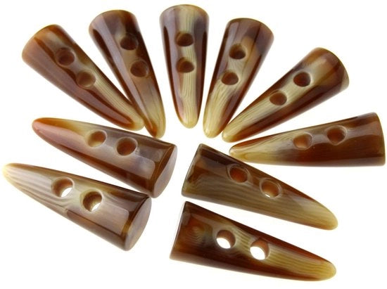 Bottoni a Sfondo 50mm - Bottoni con Maniglia Grande - Vernici - Bottoni a Crème - 10 Pezzi - Facili da Ricamare - Bottoni per Giacca