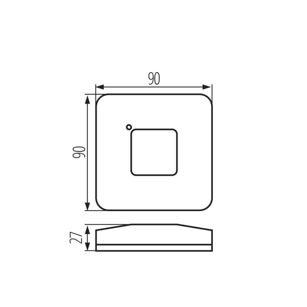 Sensore di movimento microonde nero Kanlux SQMOTION 37361
