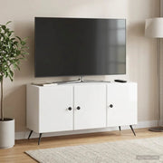 Mobile TV Bianco Lucido 99 x 34,5 x 50 cm Legno ingegnerizzato 895639