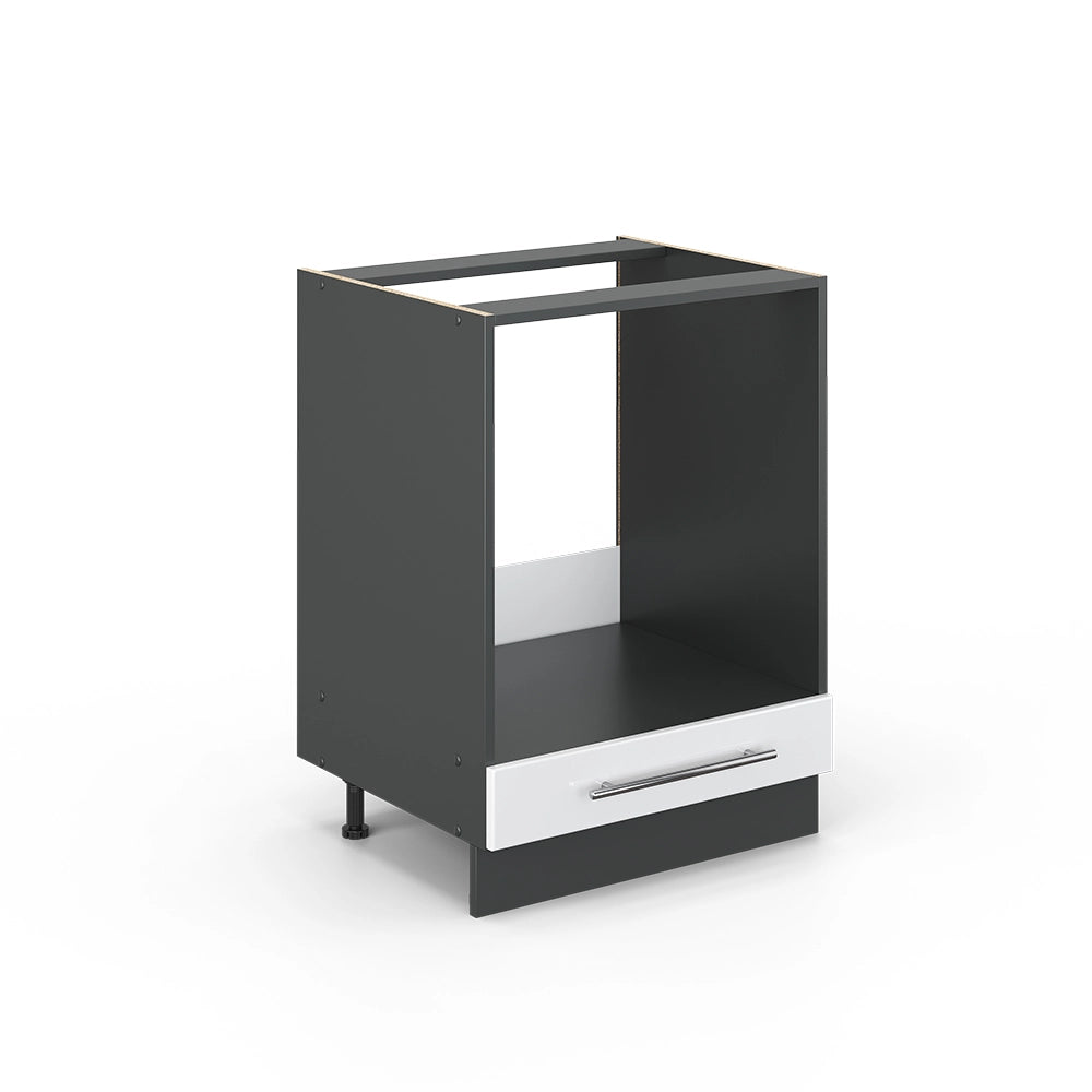 Vicco Mobile per forno da incasso Bianco lucido 60 cm senza piano di lavoro