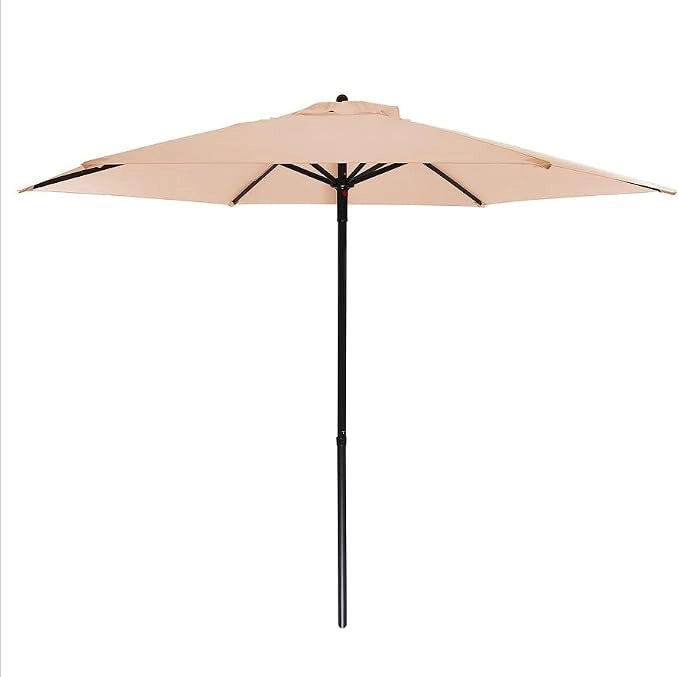 Ombrellone da Giardino Ø230 cm Colore Camel con Struttura in Acciaio e Telo Impermeabile in Poliestere