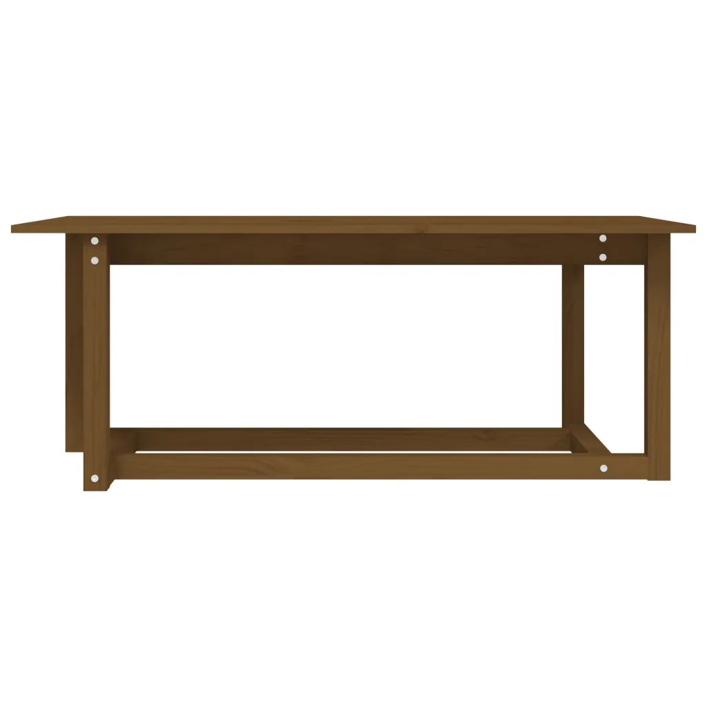 Tavolino da Salotto Miele 110x55x45 cm Legno Massello di Pino cod mxl 25686
