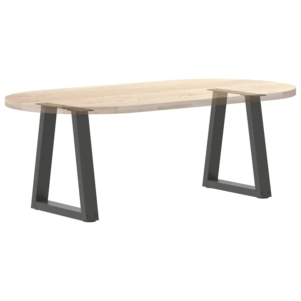 vidaXL Gambe per Tavolino da Caffè a Forma di V 2 pz Antracite 38x(42-43,3) cm Acciaio
