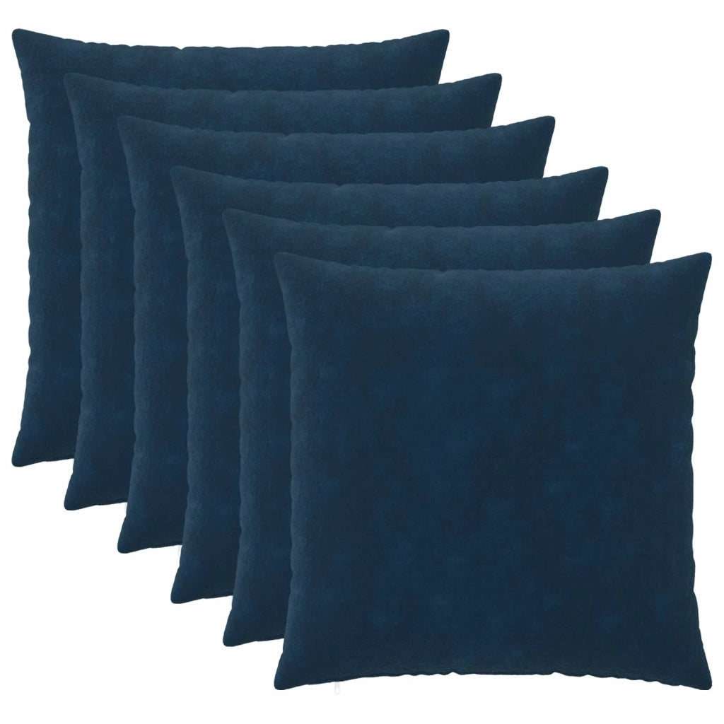 Federa 6 pcs HEERLEN Blu 80 x 80 cm Fleece in microfibra 913648