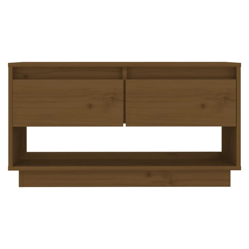 Mobile TV | Armadietto TV | Mobile Porta TV ambra 74x34x40 cm in Legno Massello di Pino