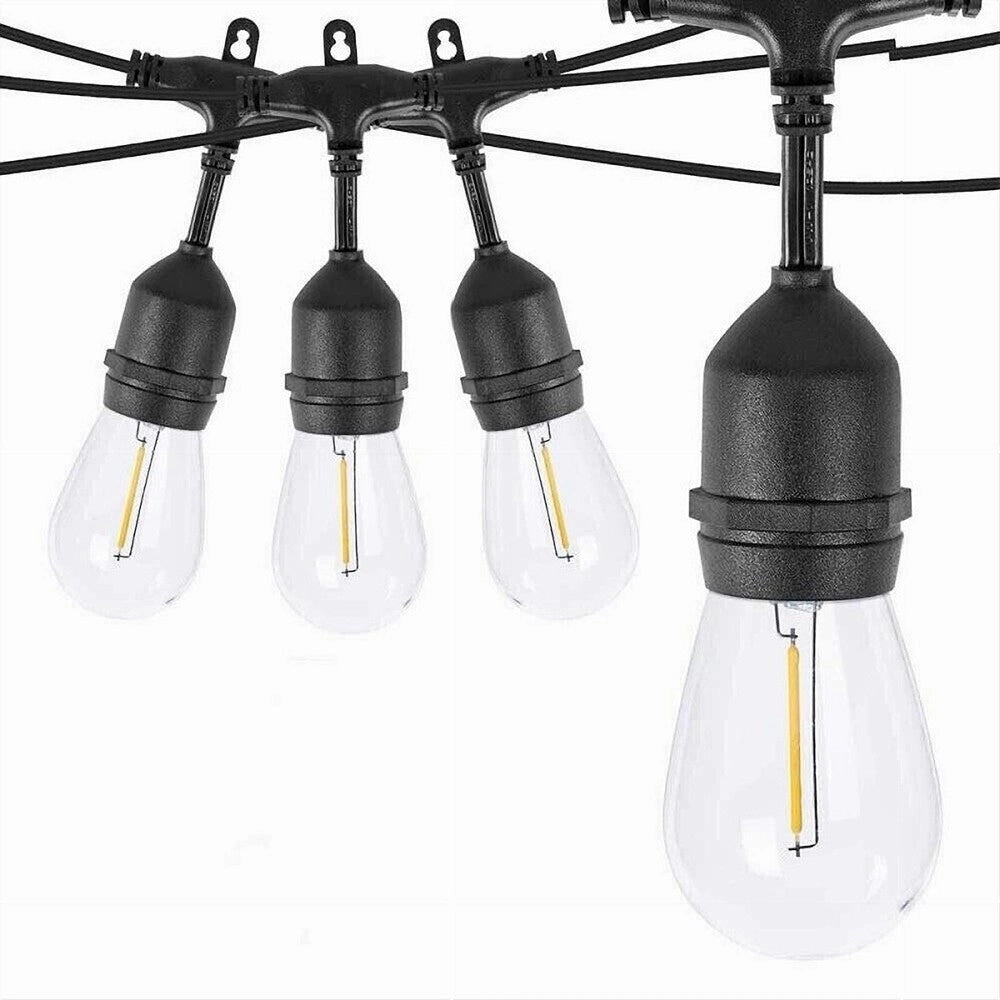 Trade Shop - Catena Luminosa Con Pannello Solare 10 Lampadine E27 Impermeabile Ip65 S20a-10m -