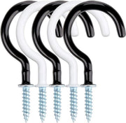 Set di 18 grucce per bicchieri in nero e bianco per contenitore per bicchieri sotto le mensole.