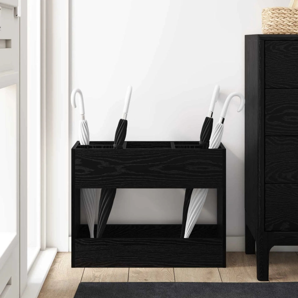 Supporto per Ombrellone Rovere Nero 65 x 24 x 50 cm 899424