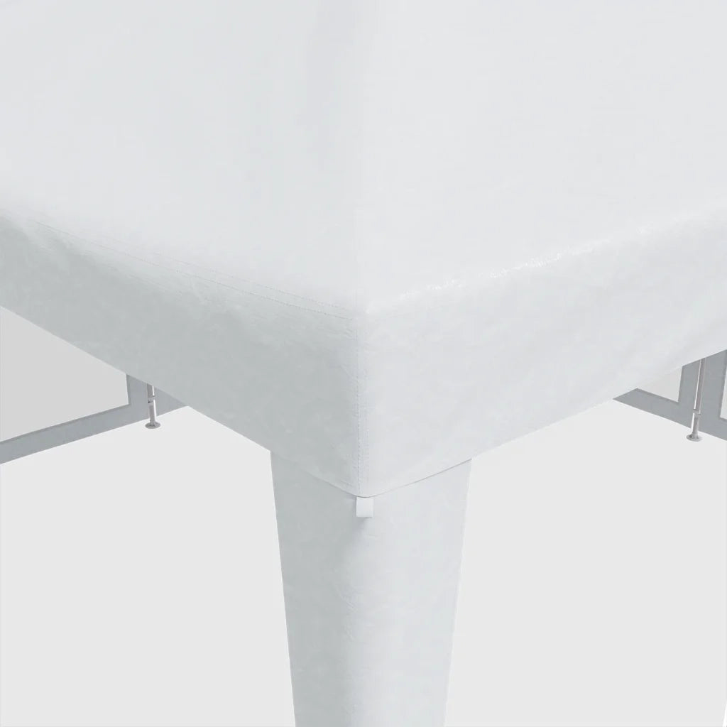 Tenda per Feste con 8 Pareti Laterali in Rete-Tenda Gazebo Bianco 4x4 m HDPE