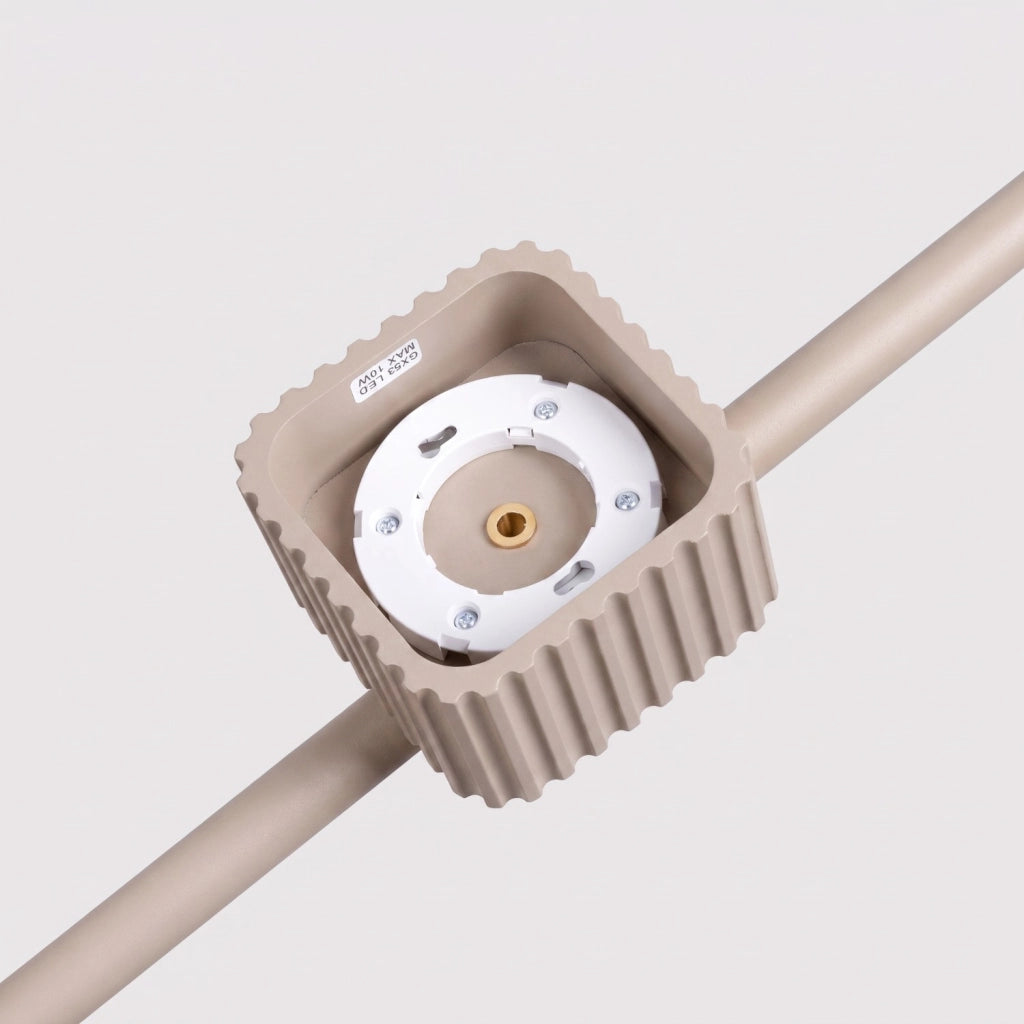 Lampadario RIFF 4 tortora Gx53