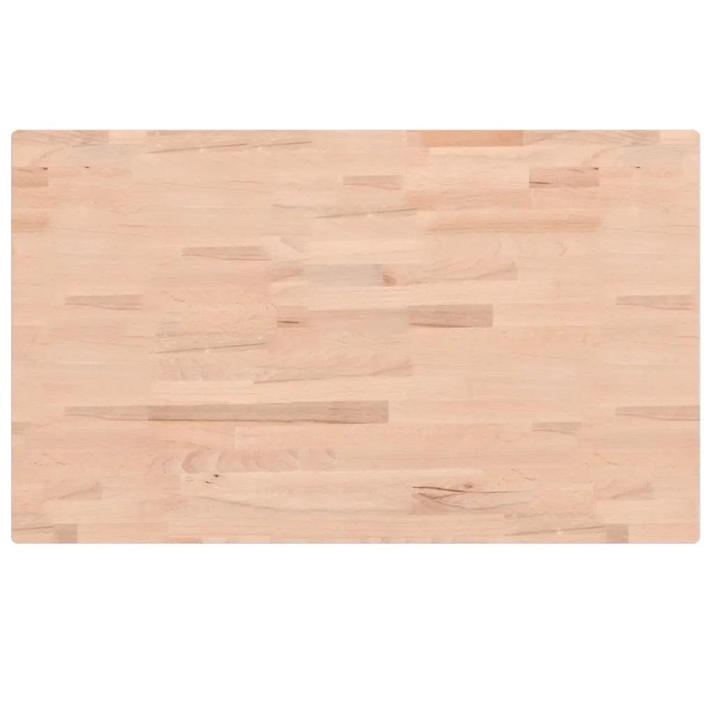 Piano Tavolo | Superficie Tavolo | Piano Scrivania 100x60x4cm Rettangolare Legno Massello di Faggio