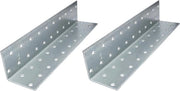 Set di sosteggi angolari 40x40x200mm con fori rotondi - rinforzo di base in legno - acciaio Z275