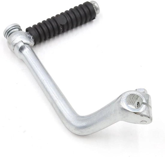 Avviatore di Motocicletta a Pedale Plus - Diametro 13mm - Materiale in Acciaio Argentato - Accessori di Avviamento per Bicicletta