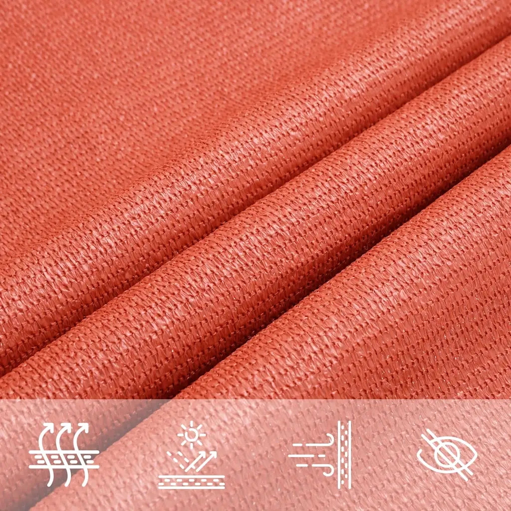 Vela Parasole-Telo Ombra-Vela Ombreggiante 160 g/m2 Terracotta 2x3 m in HDPE