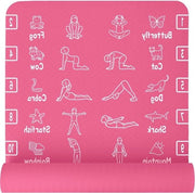 Yogamat 3 in 1 - Tappetino fitness con presa antiscivolo - 1 pezzo - 183 cm x 61 cm