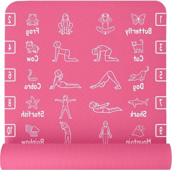 Yogamat 3 in 1 - Tappetino fitness con presa antiscivolo - 1 pezzo - 183 cm x 61 cm