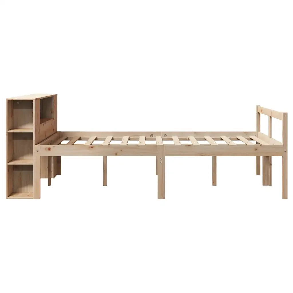 Letto Libreria senza Materasso 160x200 cm in Legno di Pino 3321973