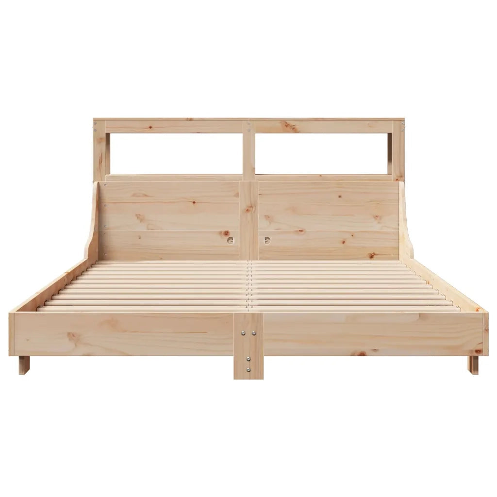 Letto senza Materasso 150x200 cm in Legno Massello di Pino