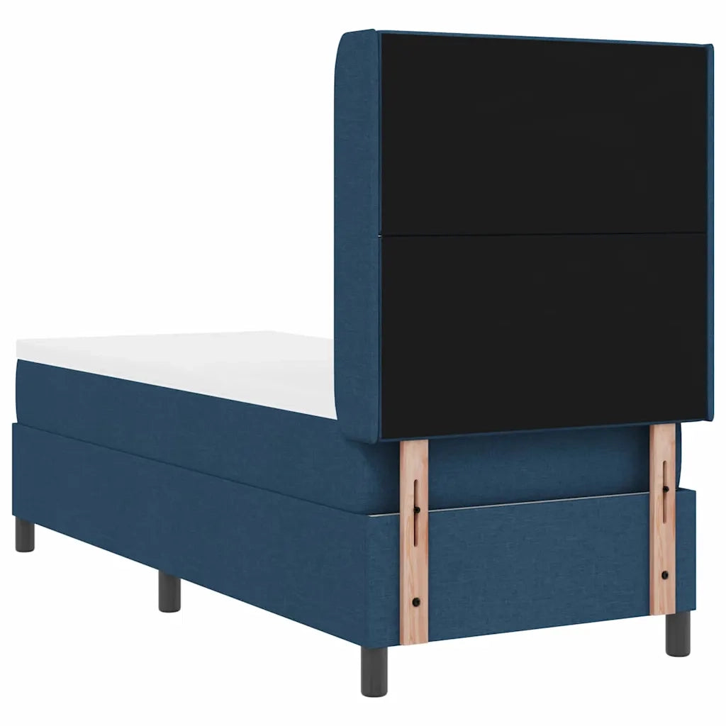Letto a Sorgente LED con materasso Blu 80 x 200 cm Tessuto 3343538